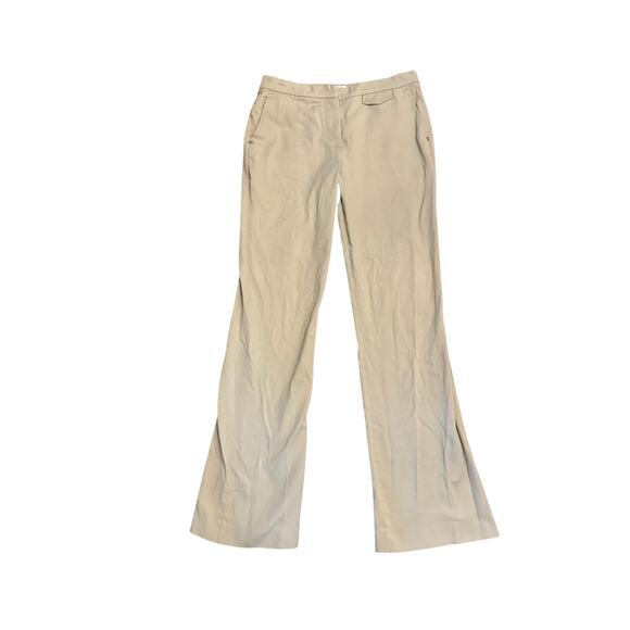 Women US-8 Gunex Made in Italy Khaki Pants Trousers Boot Leg Dress Slacks - Picture 1 of 6